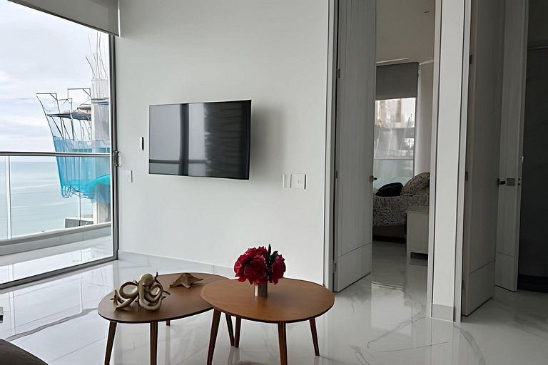 Apartamento vista frontal al mar