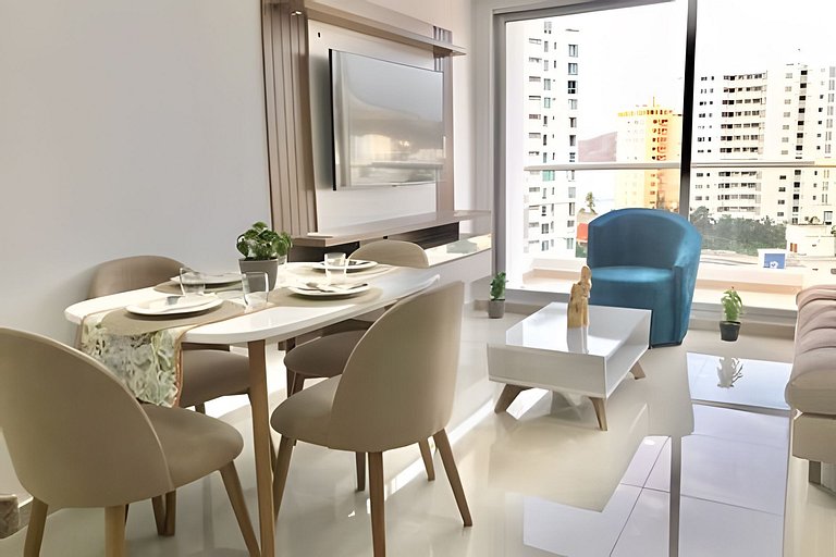 Nuevo en Rodadero, vista al mar