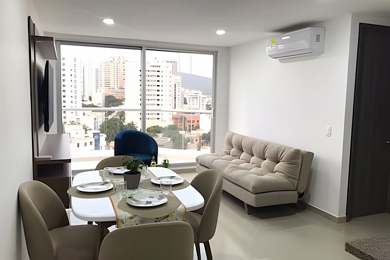 Nuevo en Rodadero, vista al mar