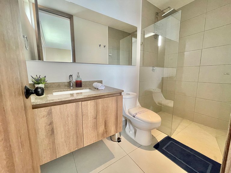 Ámbar roca frente a la playa